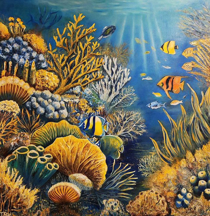 Marine Melody 100x100 cm